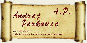 Andrej Perković vizit kartica